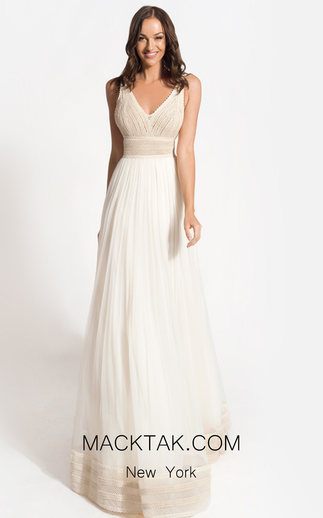 Zolotas Atelier Asteria Front Evening Dress