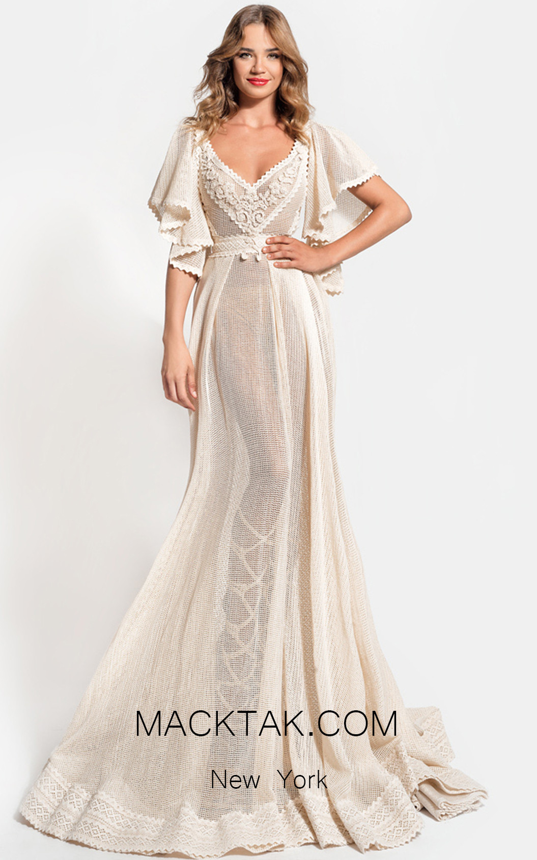 Zolotas Atelier Amalthea Front Evening Dress