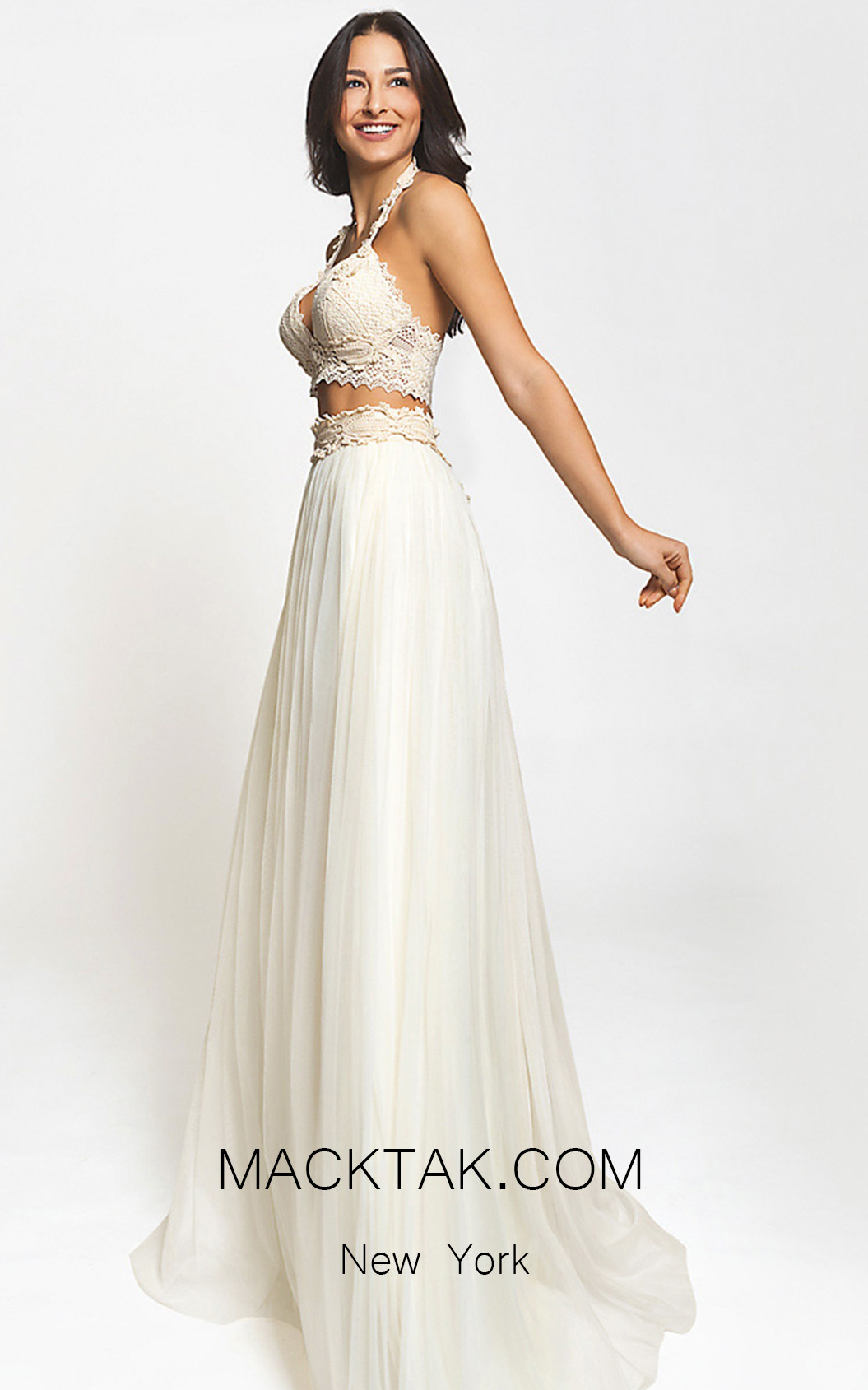 Zolotas Atelier Celia Front Evening Dress