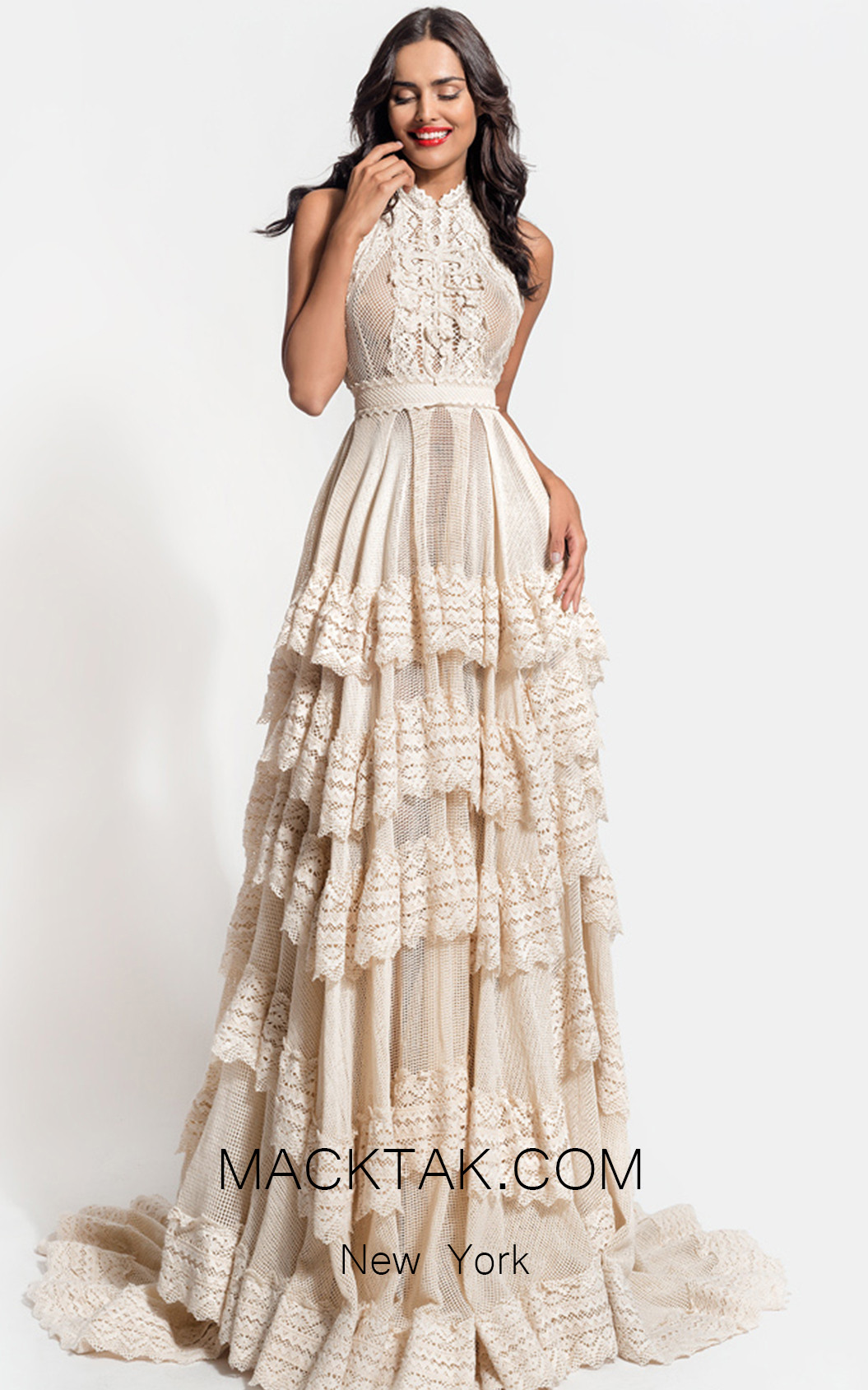 Zolotas Atelier Delphis Front Evening Dress