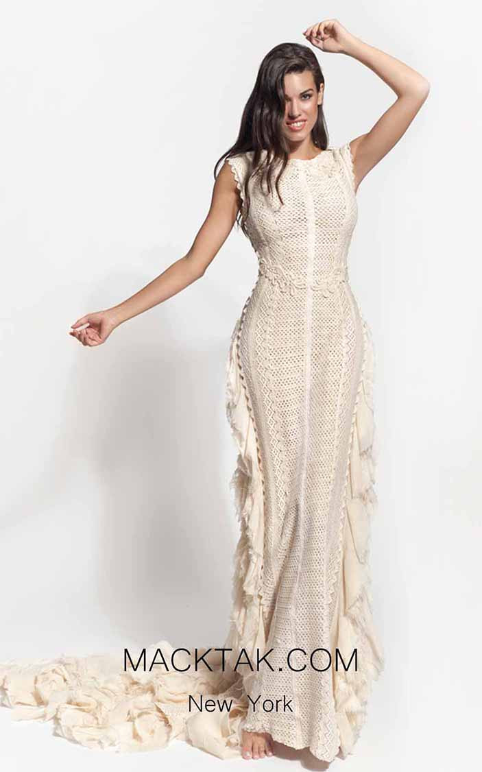 Zolotas Atelier Astria Front Evening Dress