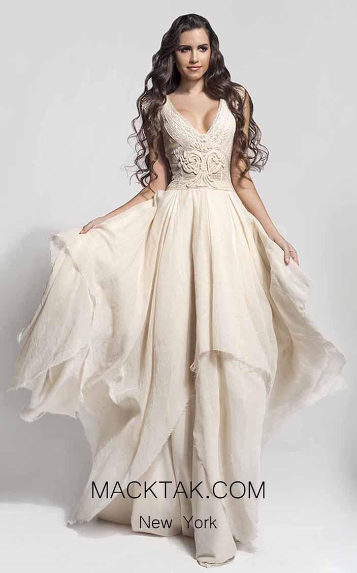 Zolotas Atelier Cloe Front Evening Dress
