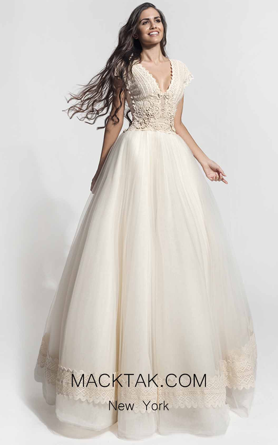 Zolotas Atelier Isida Front Evening Dress