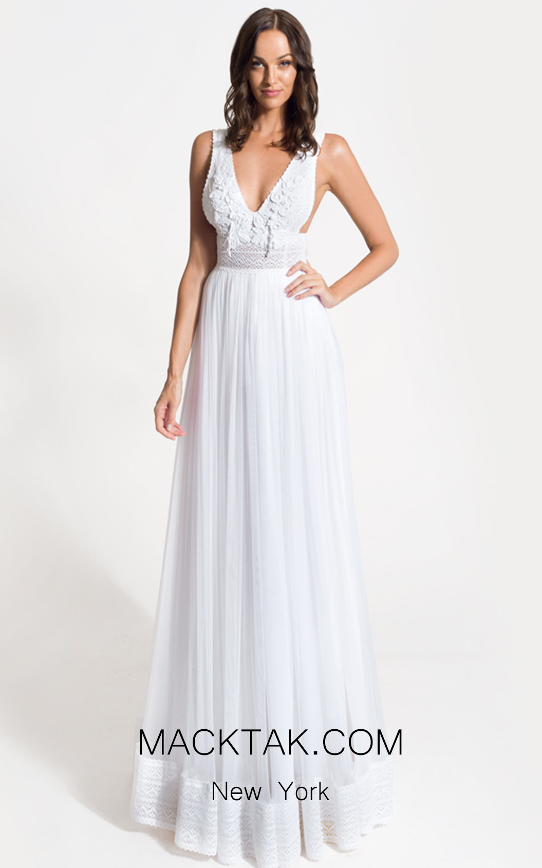 Zolotas Atelier Urania Front Evening Dress