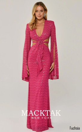 Alfa Beta B6288 Fuchsia Front Dress
