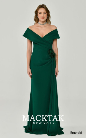 Alfa Beta B6399 Emerald Front Dress
