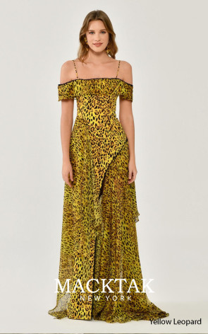 Chloé Yellow Leopard Front Dress