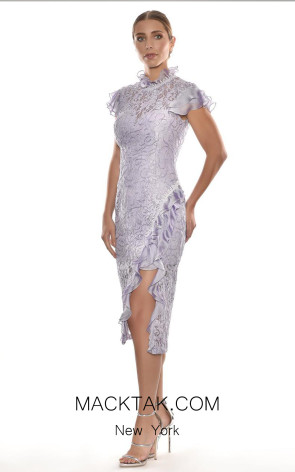 Eléonore Lilac Side Dress