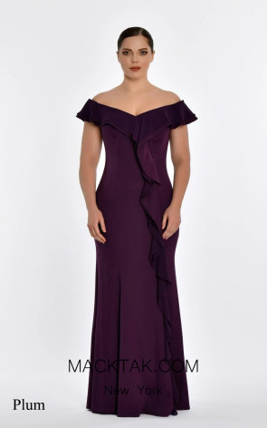 Florentine Plum Front Dress