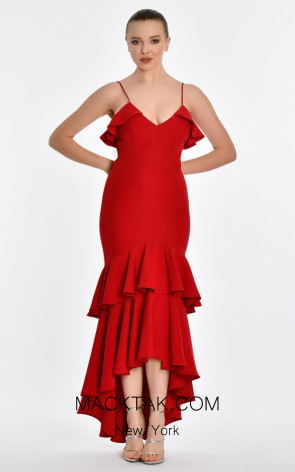 Giselle Red Front Dress