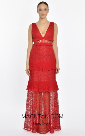 Inés Red Front Dress