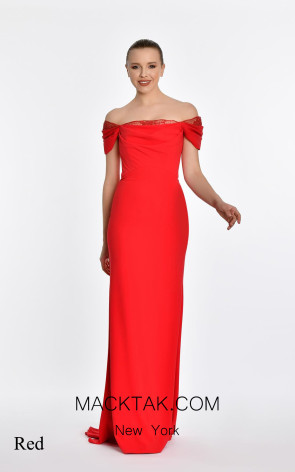 Jarrell Red Front Dress
