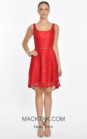 Jolie Red Front Dress
