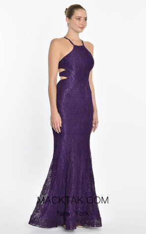 Lydie Purple Side Dress