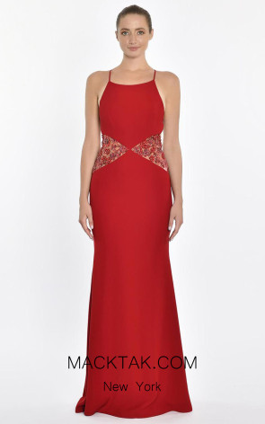 Maëlle Red Front Dress