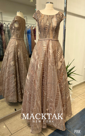 MackTak Couture 4055 Pink Front Dress