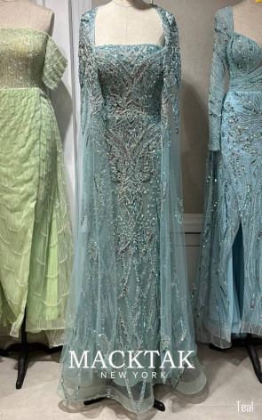 MackTak Couture 2314 Teal Front Dress