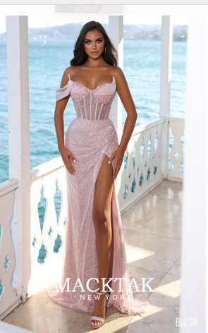 MackTak Couture M22409 Blush Front Dress