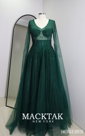 Magdalen Emerald Front Dress