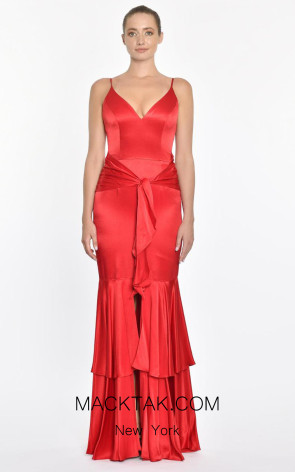 Margaux Red Front Dress