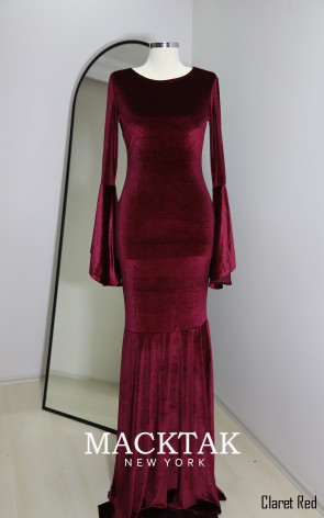 Morgane Claret Red Front Dress