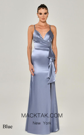 Muirgan Blue Front Dress