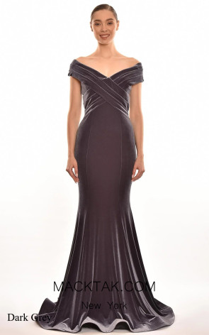 Octavie Dark Gray Front Dress