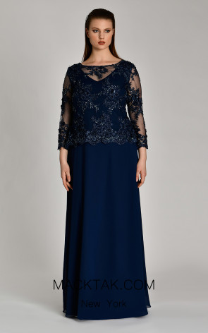 Ofilia Navy Blue Formal Dress