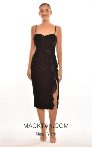 Rosalie Black Front Dress
