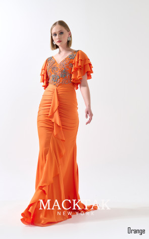 SiMack 4025 Orange Front Dress