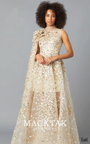 Veira Gold Front Dress