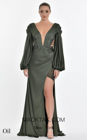 Violette Oil Front Dress