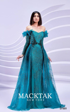 Zerline Green Front Dress