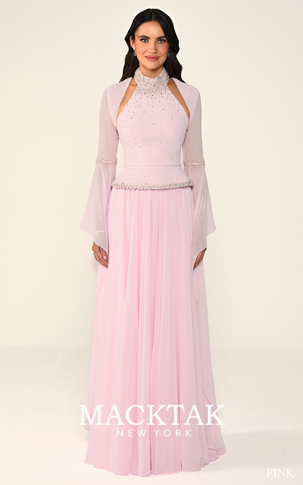 Alfa Beta 7508 Evening Dress Adjustable Sleeves