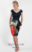 Terani 1721C4003 Black Multi Front Dress