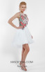 Terani 1721H4517 Ivory Multi Front Evening Dress