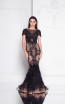 Terani 1811GL6428 Black Nude Front 