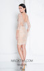 Terani 1812C6051 Ivory Nude Back Dress