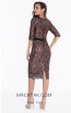 Terani 1821C7012 Wine Black Back Cocktail Dress