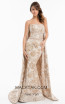 Terani 1821E7145 Rose Gold Front Evening Dress