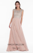 Terani 1822M7658 Champagne Front Evening Dress