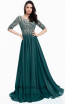 Terani 1822M7659 Emerald Front Evening Dress