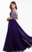 Terani 1822M7659 Purple Back Evening Dress