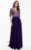 Terani 1822M7659 Purple Front Evening Dress