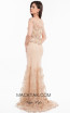 Terani 1823M7704 Rose Gold Nude Back Evening Dress