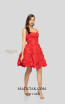Terani 1911P8057 Red Red Front Dress