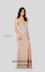 Terani 1911P8112 Blush Nude Front Dress