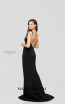 Terani 1911P8136 Black Silver Back Dress