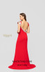 Terani 1911P8136 Red Silver Back Dress