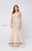 Terani 1911P8352 Ivory Nude Front Dress